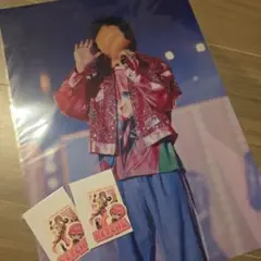 AMPTAK×COLORS けちゃ クリアポスター ステッカー セット アンプ