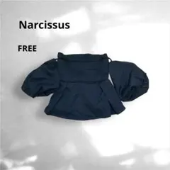 Narcissus ナルシス　パフオフショルトップス ブラック　FREEのサムネイル