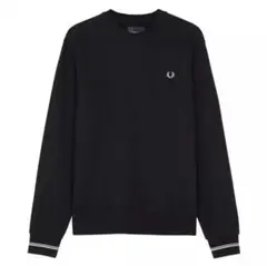 Fred Perry ブラック スウェット　Mサイズ