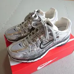 NIKE ナイキ P 6000 メタリック シルバー グレー 28.5 ㎝