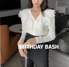 BIRTHDAY BASH レースカラー カーディガン　バースデーバッシュのサムネイル