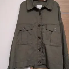 grove オリーブ色 ミリタリージャケット Mサイズ