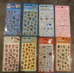ぷくぷくシール　ディズニー　ミッフィー　8点セット