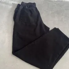 ブラック コットン100% スラックス L