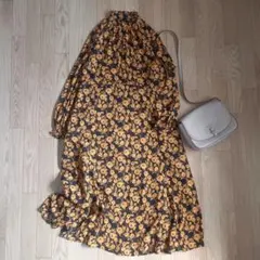 ハイネック ロングワンピース