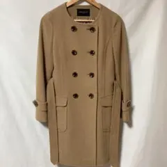 UNITED ARROWS ユナイテッドアローズ アンゴラ混 ノーカラー コート