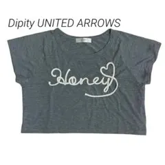 Dipity ロゴTシャツ グレー ショート丈 UNITED ARROWS 短丈のサムネイル