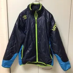 umbro ピステ・ウィンドブレーカー ネイビー/ブルー/ライム