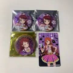 アイカツ アトレ 秋葉原 グッズ 缶バッチ 蘭 3個 おまけ付き
