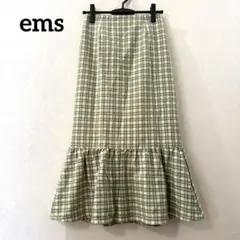 ems excite エムズエキサイト チェックマーメイドスカート