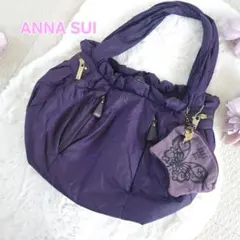 ANNA SUI アナスイ ナイロン ポーチ付きショルダーバッグ トートバックのサムネイル