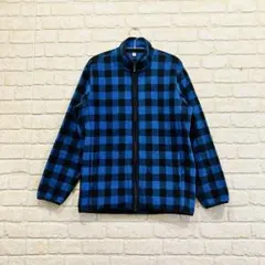 『UNIQLO 』メンズ　フリースジャケット チェック柄　M