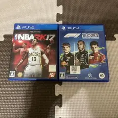 PS4 NBA 2K17 & F1 2021 2本セット　返品不可