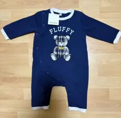 【新品・未使用】クマ刺繍ロンパース 80