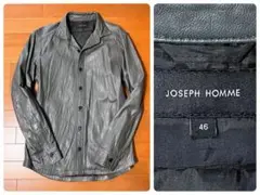 ★美品！JOSEPH HOMME ジョセフ オム やぎ革 レザージャケット 46のサムネイル