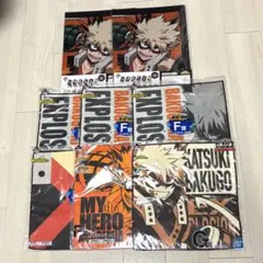 僕のヒーローアカデミア 爆豪勝己 ハンドタオル クリアファイル 8点セット