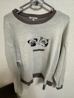 CHARMANT 犬のプリント トレーナー