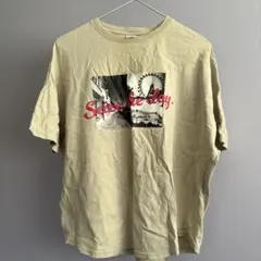 デビロックグラフィックTシャツ ベージュ