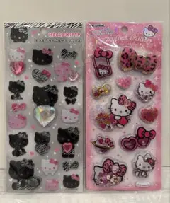 スパンコールパーティー シール　キティ レオパード キラキララインストーンシール