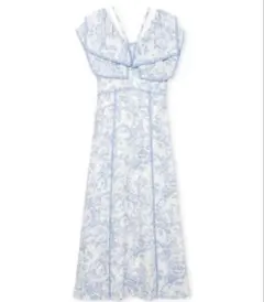 snidel ラッフルカラーワンピース 00 XS ブルー Blue 青 水色