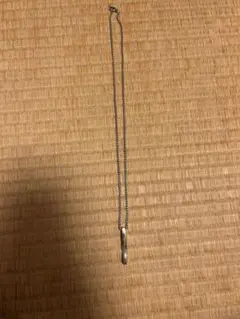 シルバー シンプル ネックレス ロングチェーン