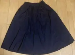 グローバルワーク＊黒＊フレアーギャザースカート＊ミモレ丈＊春・夏・初秋用