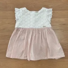 petit main チュニック 110cm レース ピンク