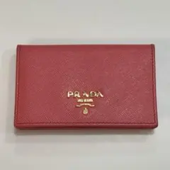 PRADA カードケース ピンク サフィアーノレザー