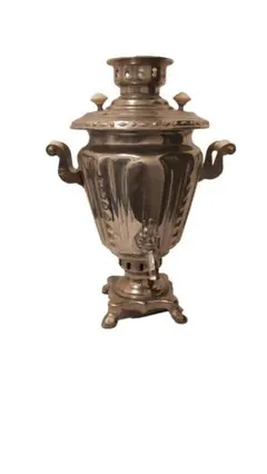 ロシアアンティーク　ヴィンテージ雑貨　サモワール　置物　コード無し Amazon.co.jp: ロシア ロモノーソフ陶器 サモワール風置物 難