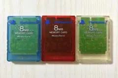 PlayStation 2 メモリーカード 8MB 3個セット