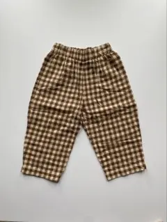 organic zoo ギンガムチェック パンツ