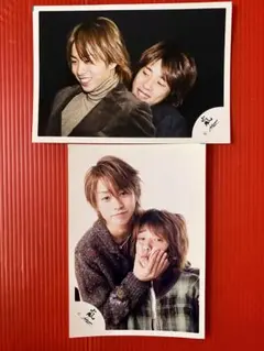 嵐 二宮和也 櫻井翔 公式写真 コンビ 2枚セット 嵐ロゴ 旧ロゴ