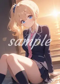 s-37[4K 高画質] かわいい イラスト アニメ A4ポスター コスプレ