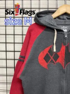 Six Flags ジップアップパーカー　パーカー　サイズ M