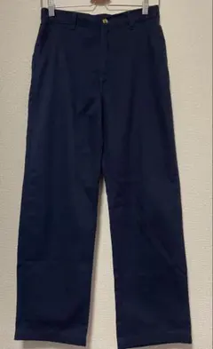 ネイビー ロングパンツ バックポケット付き