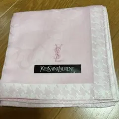 Yves Saint Laurent ハンカチ ピンク 千鳥格子