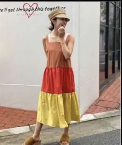 ロージーモンスター 2WAY マキシ丈 ロングワンピース ノースリーブ