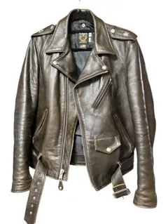 schott217us シープスキン 38【絶版カラー・ブラウン】 Schott N.Y.C SHEEP ONE STAR TALL RIDERS #217US (ショット