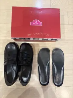 TOPVALU ブラック フォーマルシューズ　ローファー　22.5cm 23cm