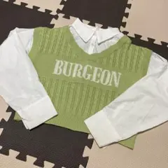 Love toxic BURGEON 重ね着風 ニット シャツ トップス