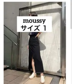 moussy デニムスカート FRAY HEMILINE スカート