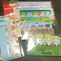 文房具 付箋 ふせん 5個セット イヌ まとめ売り