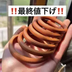 【‼️本日限定‼️】レザー　ブレスレット　ヴィンテージ　ブラウン　バングル　革