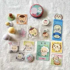 ちいかわグッズ おまとめ ラッコ くりまんじゅう カニちゃん モモンガ