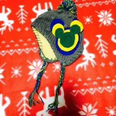 1度着用】Disney ミッキー ポンポン付きニット帽 50