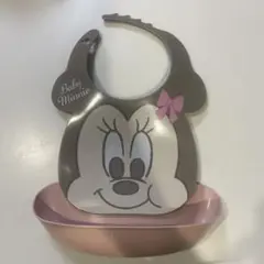【C2】ミニーマウス エプロン ピンク