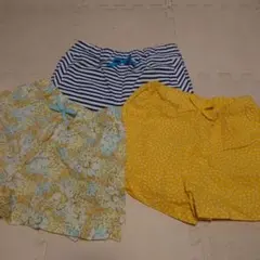 【処分価格】UNIQLO・GU キッズショートパンツ3点セット 120センチ