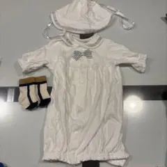 セレモニードレス ベビードレス 帽子付き ドレスオール