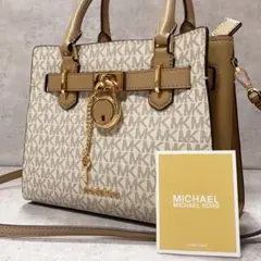 未使用に近い✨マイケルコース ショルダーバッグ 2way 斜め掛け 総柄
