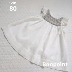 Bonpoint　刺繍ノースリーブワンピース　12mのサムネイル